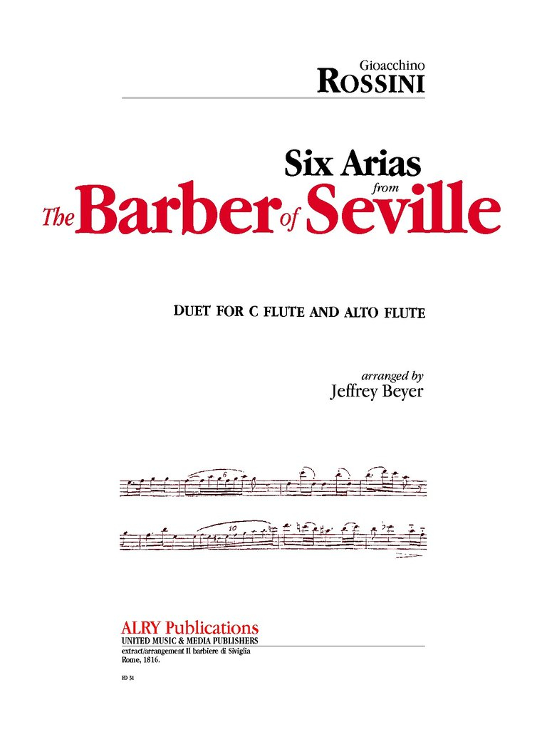 Rossini, G :: Six Arias from The Barber of Seville