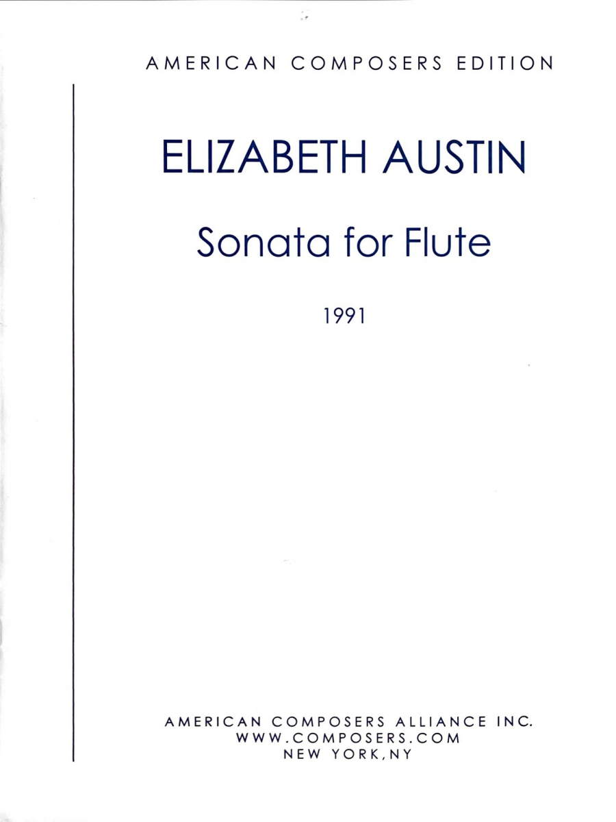 Austin, E :: Sonata for Flute