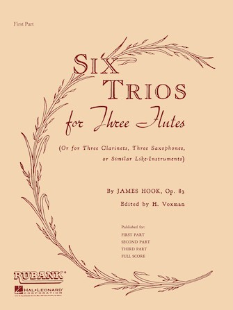 Hook, J :: Six Trios, Op. 83 - Second Part