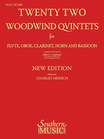 Various :: Twenty Two Woodwind Quintets - Score and Parts