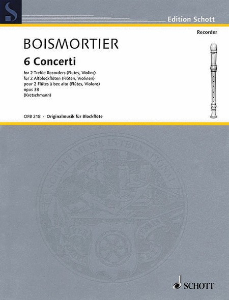 Boismortier, JB :: 6 Concerti, Op. 38
