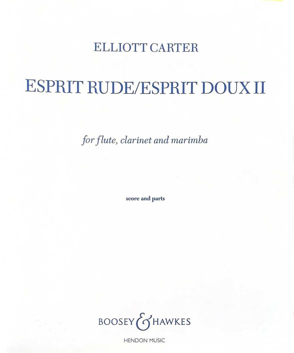 Carter, E :: Esprit Rude/Esprit Doux II [Rough Breathing/Smooth Breathing II]
