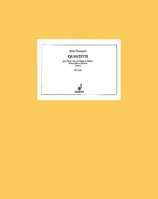 Francaix, J :: Quintette [Quintet] (parts)