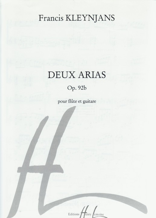 Kleynjans, F :: Deux Arias op. 92b [Two Arias op. 92b]