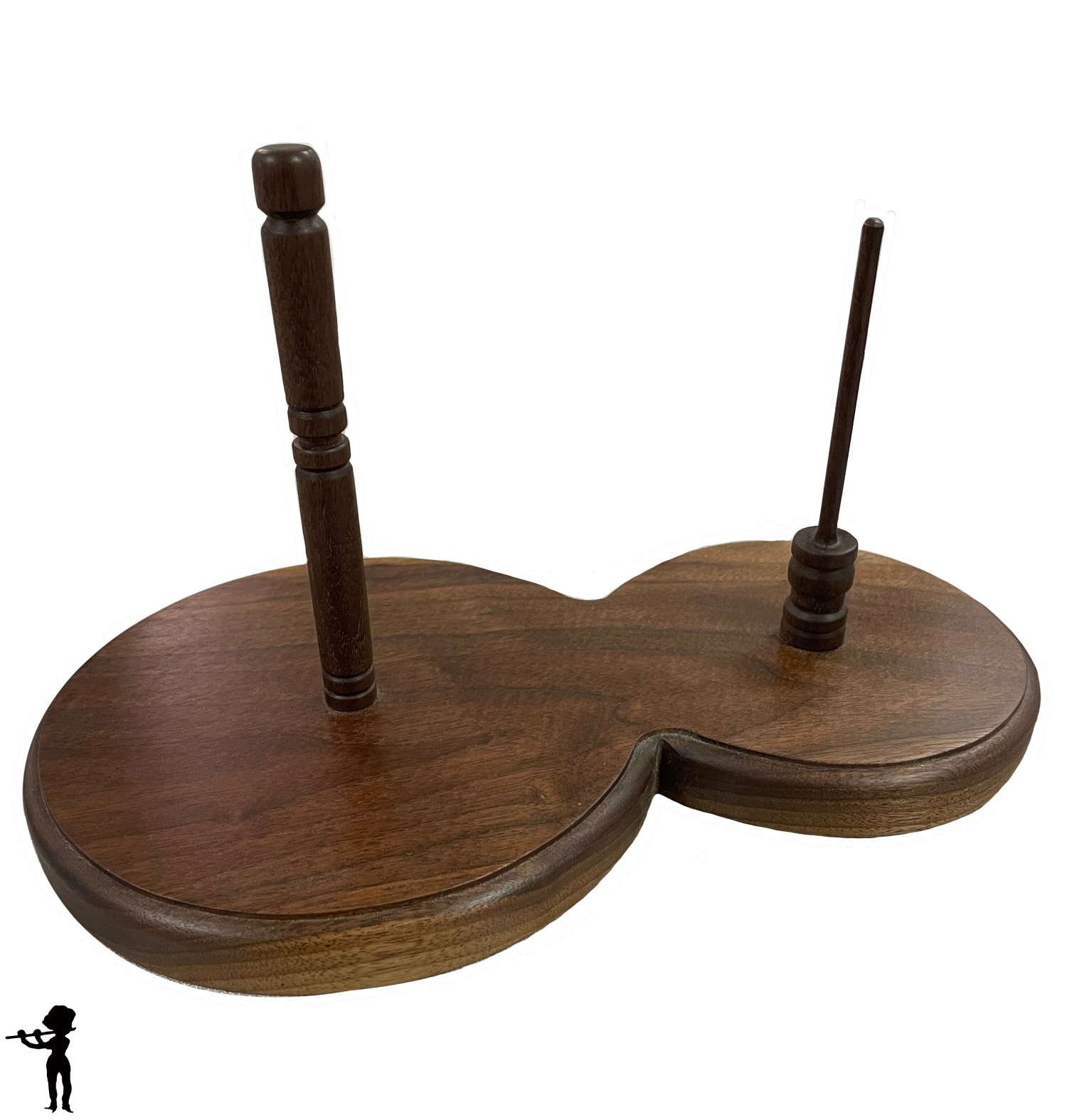 Handcrafted Walnut Flute/Piccolo Combo Stand