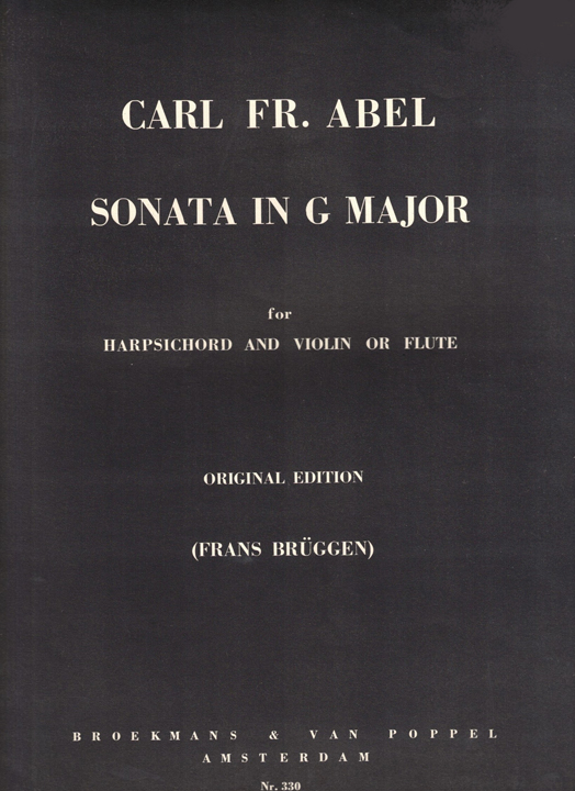 Abel, C :: Sonata in G Major
