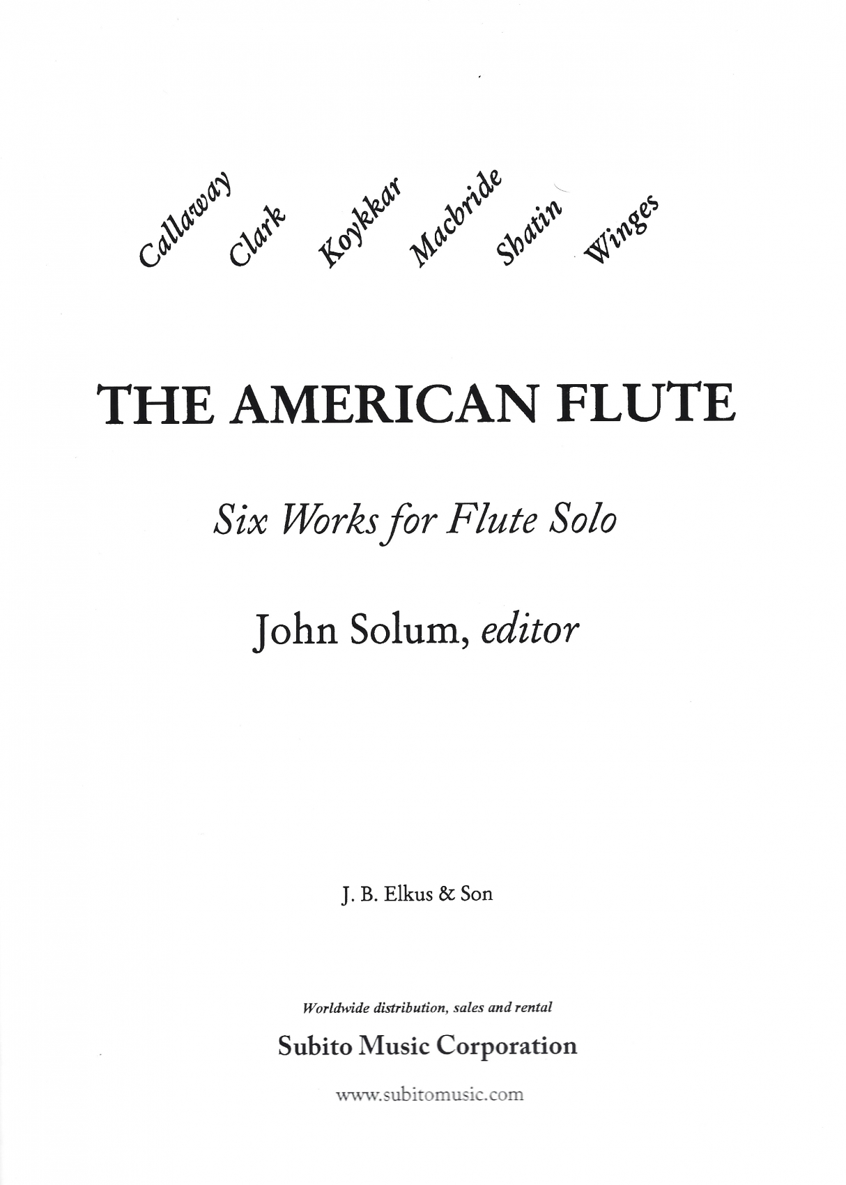 Various :: The American Flute