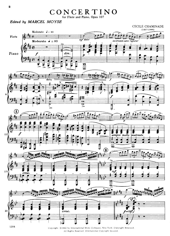 Chaminade, C :: Concertino Opus 107