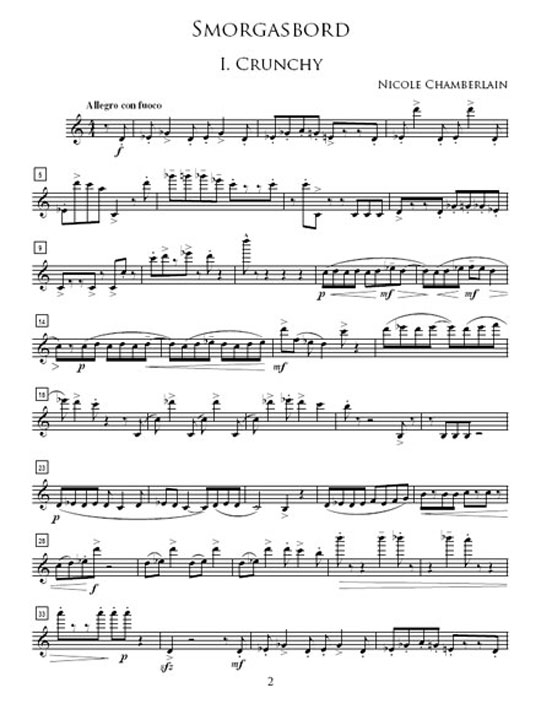 Smorgasbord Flute/Piccolo Solo