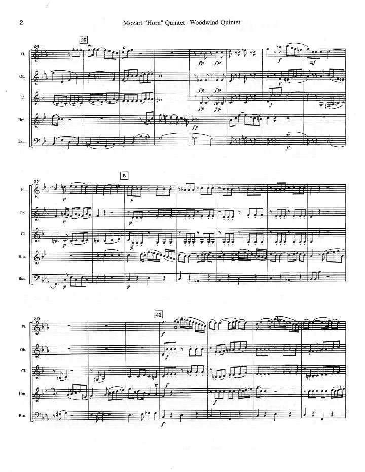 Mozart, WA :: 'Horn' Quintet in E flat