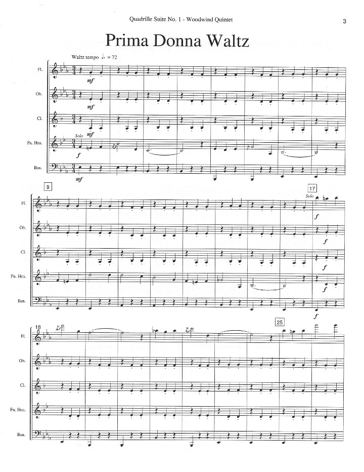 Friedrich, G :: Quadrille Suite No. 1