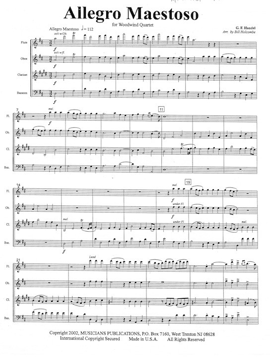 Handel, GF :: Allegro Maestoso