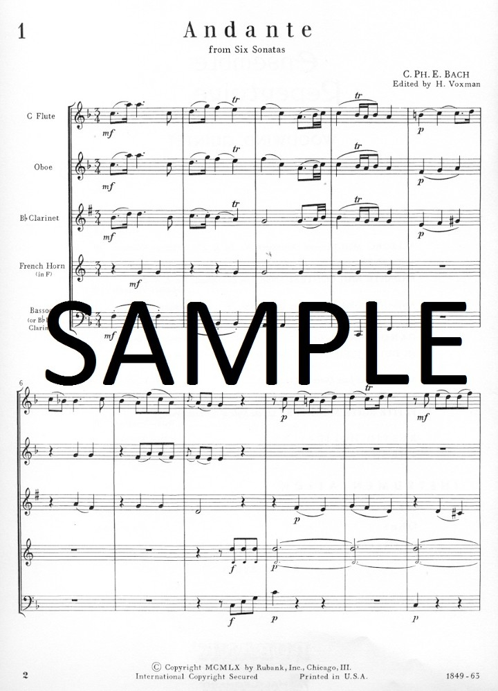 Various :: Ensemble Repertoire for Woodwind Quintet - Full Score