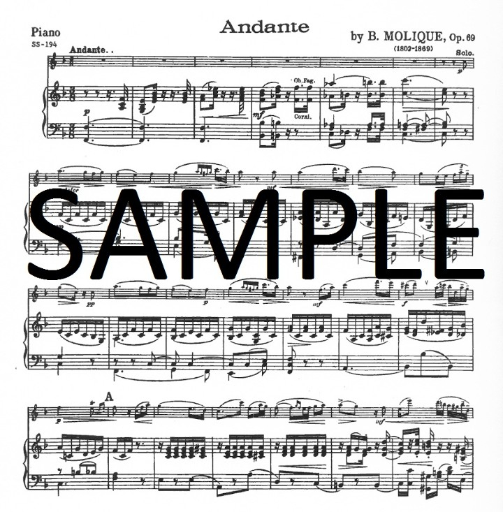 Molique, B :: Andante (from the Concerto for Flute, op. 69)