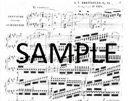 Beethoven, L :: An Arrangement of Beethoven's 7th Symphony