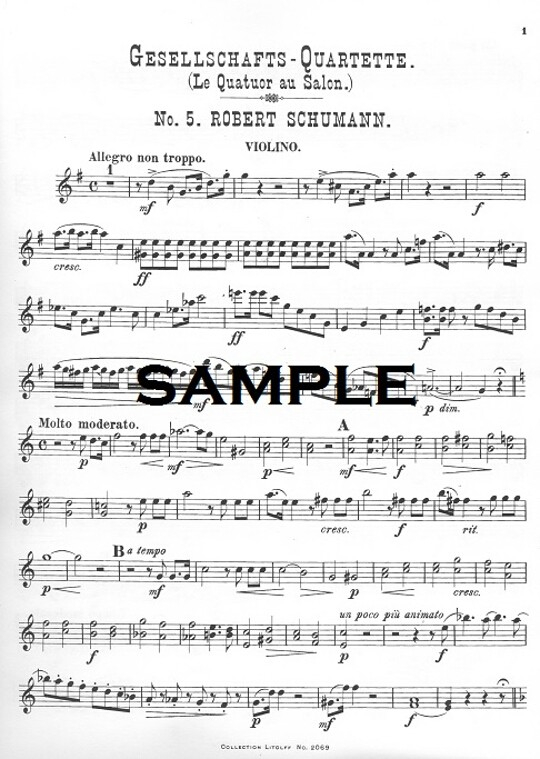 Schumann, R :: Salon Quartet
