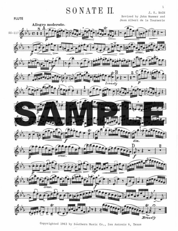 Bach, JS :: Sonata II in E-flat Major (BWV 1031)