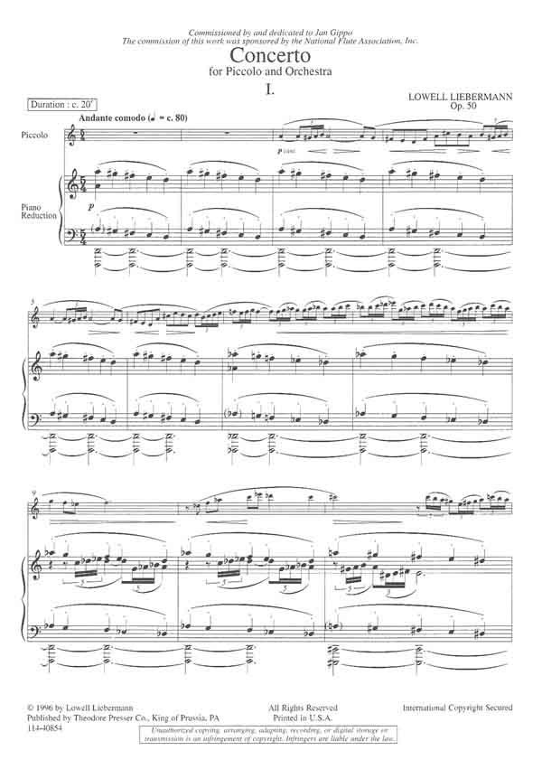 Liebermann, L :: Concerto op. 50