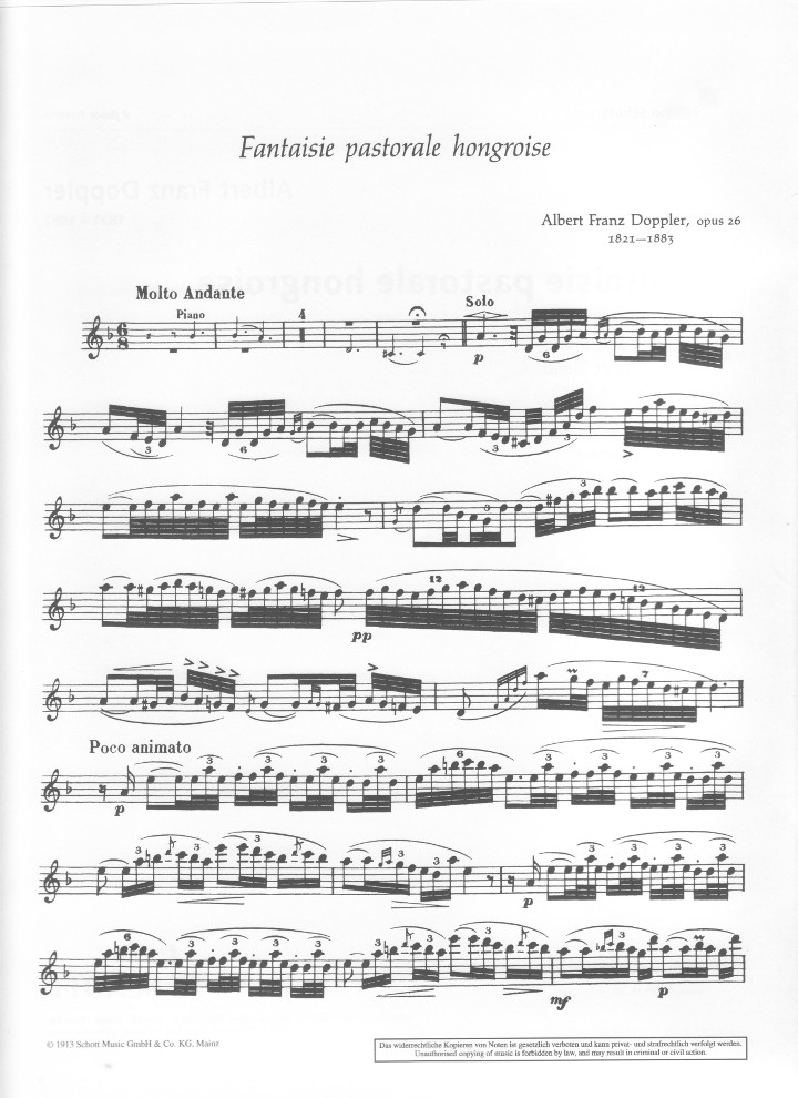 Doppler, F :: Fantaisie pastorale hongroise op. 26
