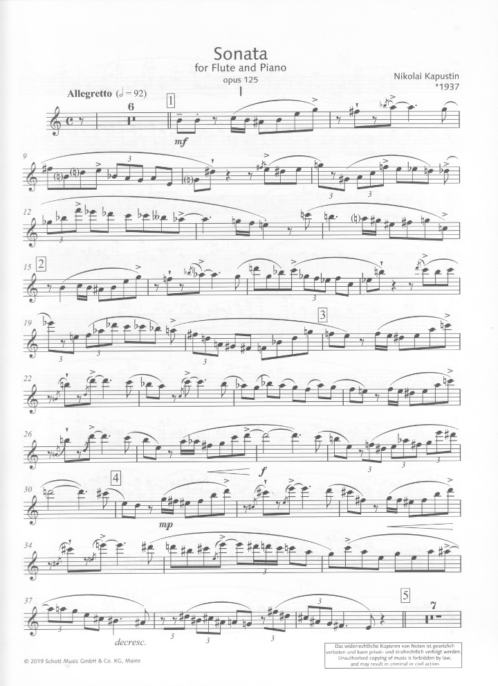 Kapustin, N :: Sonata op. 125