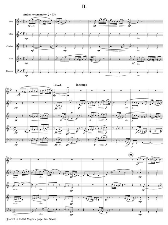 Quartet in E-flat Major Mvmt II Page 14