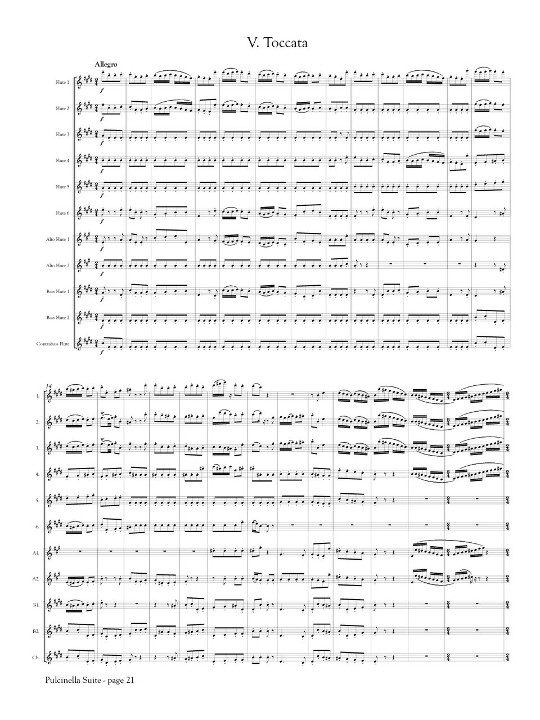Pulcinella Suite Score  Page 21