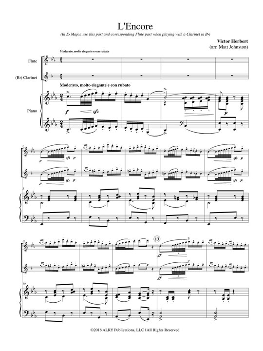 L'Encore Clarinet Bb Page 1
