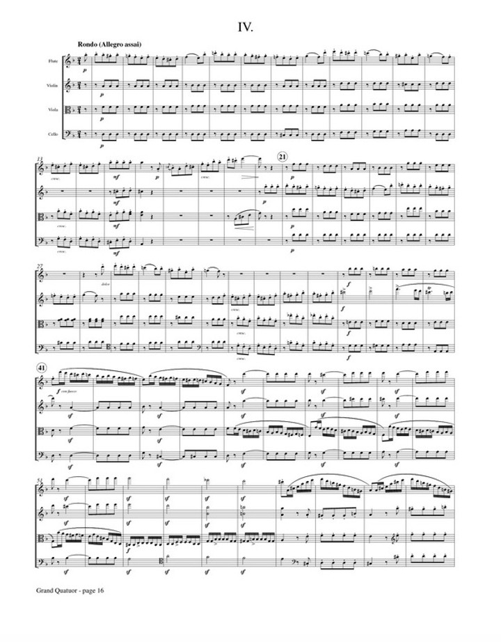 Kuhlau, F :: Grand Quatuor in D minor, op. 103