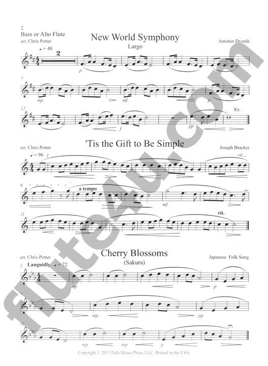 Alto Flute Method - Alternate Fingerings Page 26