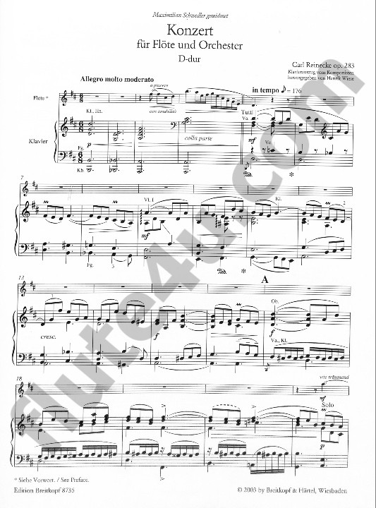 Reinecke, C :: Konzert D-dur op. 283 [Concerto in D Major op. 283]
