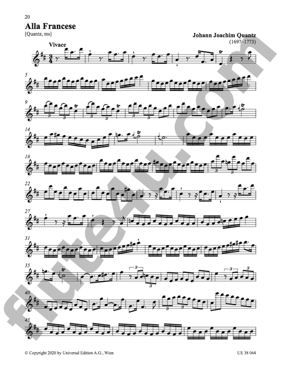 Various :: 34 pieces pour flute seule: Flute Solos from the 18th Century