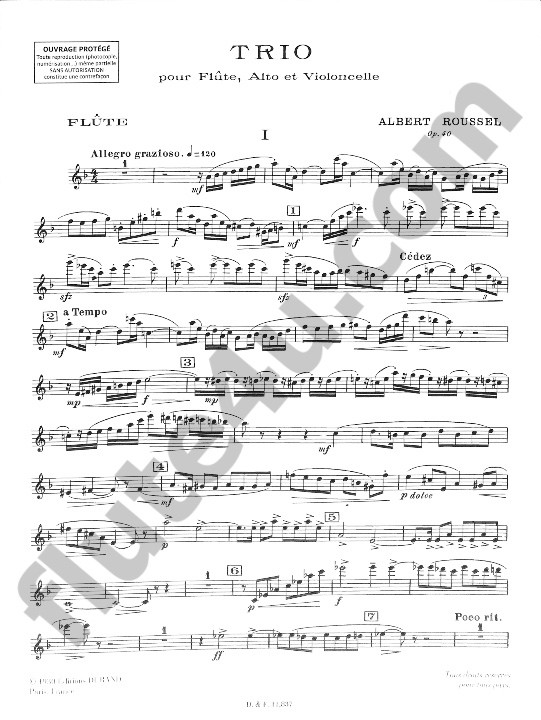 Roussel, A :: Trio, op. 40