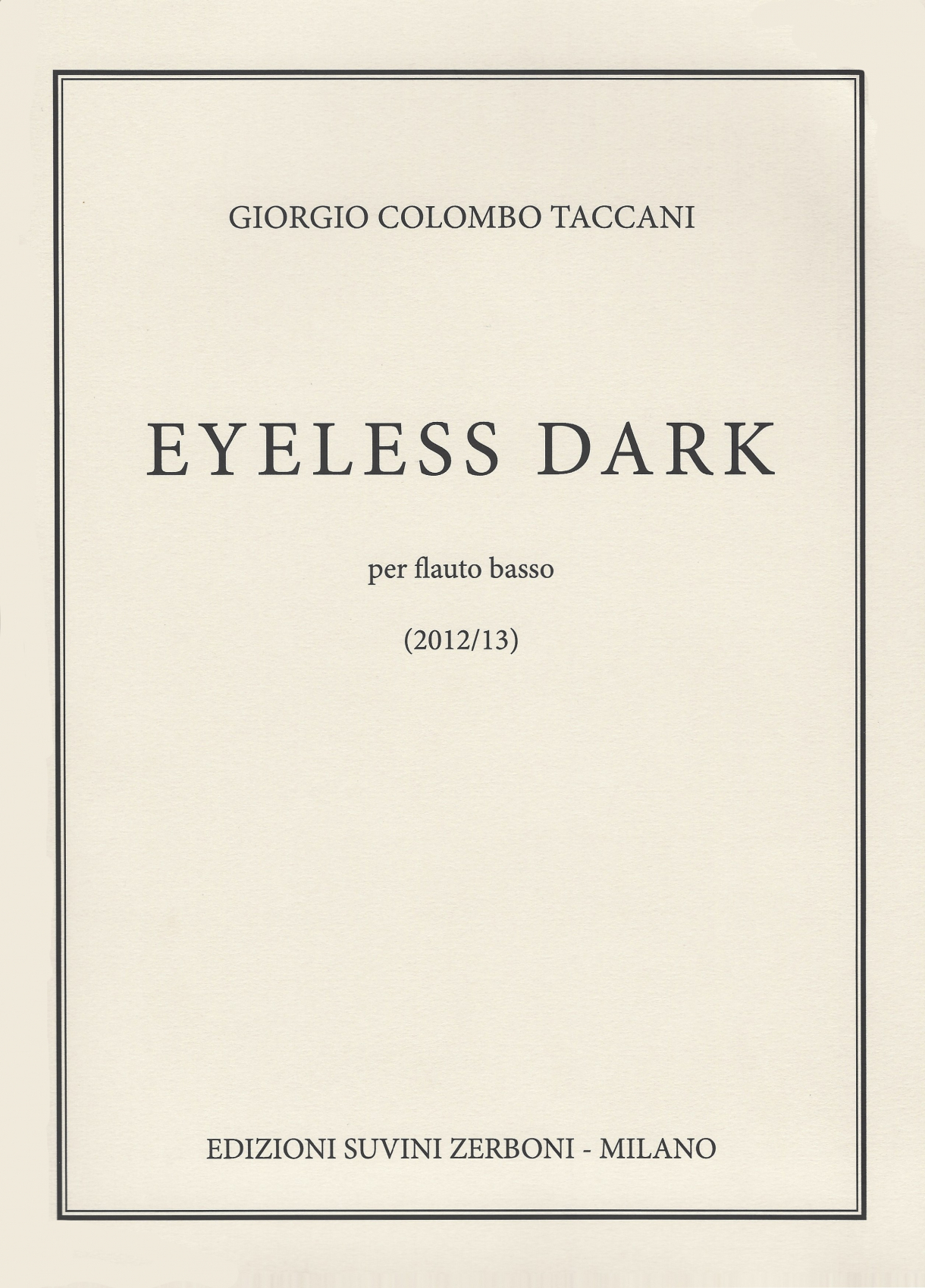 Taccani, GC :: Eyeless Dark