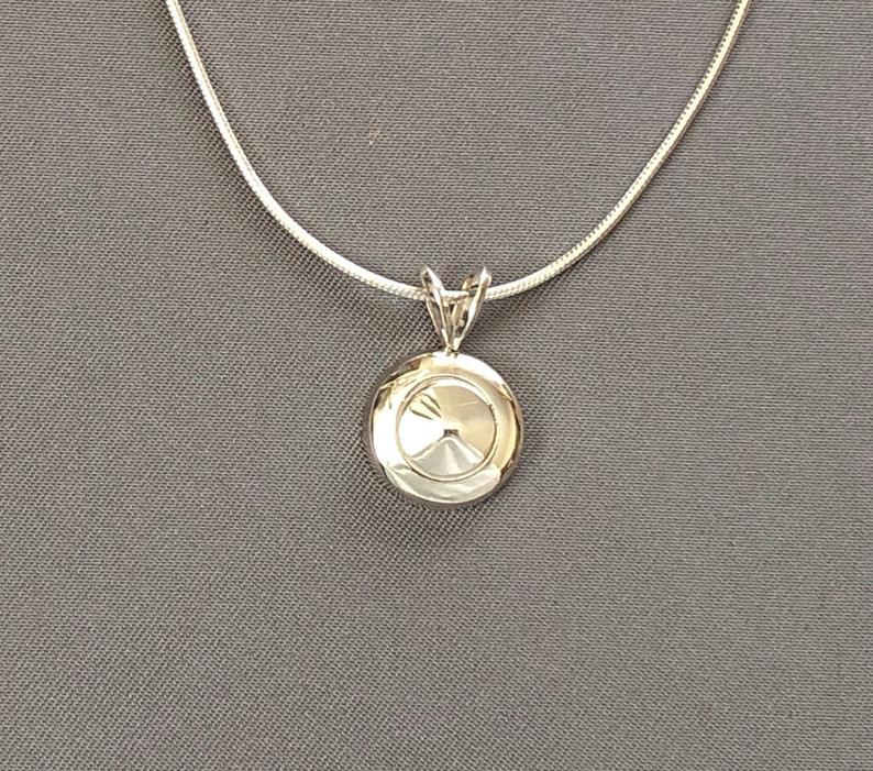 Necklace - Tiny Trill Pendant with Rabbit Bail
