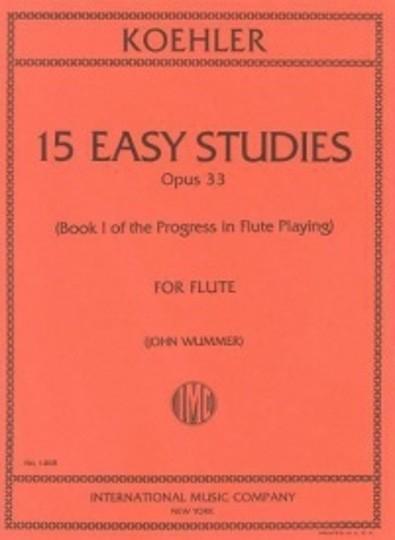 Kohler, E :: 15 Easy Studies op. 33