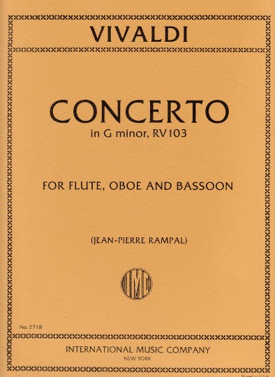 Vivaldi, A :: Concerto in G minor, RV 103
