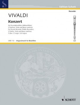 Vivaldi, A :: Piccolo Concerto C Major RV 443, Op. 44, No. 11 (Score)