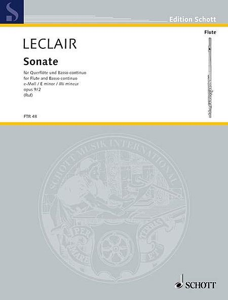 Leclair, JM :: Sonata e-Moll [Sonata in E minor] op. 9, No. 2