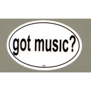 Oval Sticker - Got Music?