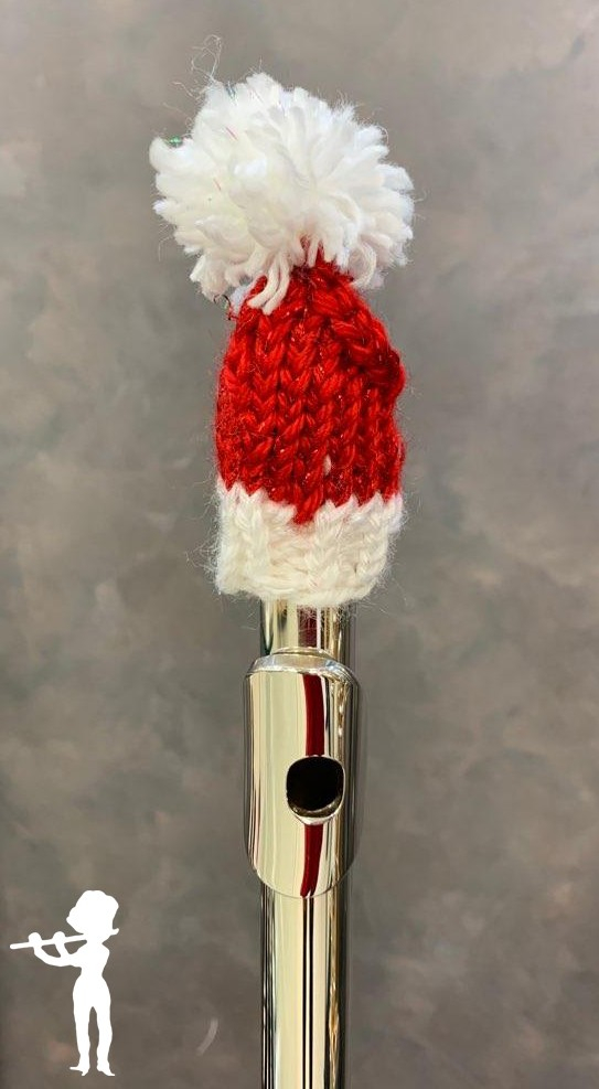 Santa Hats for Piccolo, C Flute, Alto Flute, & Bass Flute