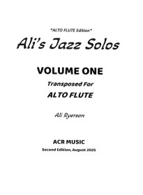 Ryerson, A :: Ali's Jazz Solos, Vol. 1 for Alto Flute