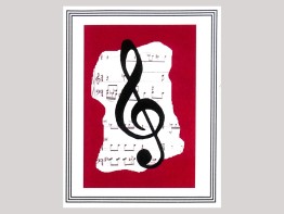 Note Cards - Tattered Sheet Music and Treble
