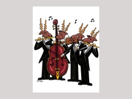 Note Cards - Christmas Moose Quartet