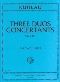 Kuhlau, F :: Three Duos Concertants, Opus 87