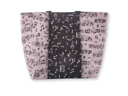 Tote Bag - Sheet Music Black Middle Strip