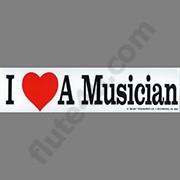 Bumper Sticker - I Love A Musician