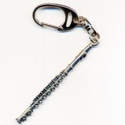 Keychain - Pewter Flute