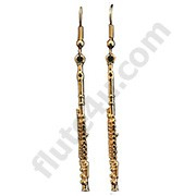 Earrings - Flute Gold