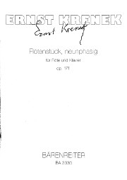 Krenek, E :: Flotenstuck, neunphasig [Flute Piece, in nine phases]