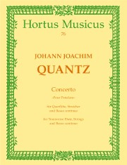 Quantz, JJ :: Konzert D-Dur [Concerto in D Major] 'Pour Potsdam' - Study Score